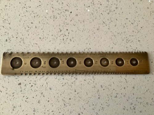 Watch mainspring guage