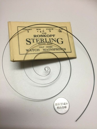 Watch mainspring blued steel - mainspring,