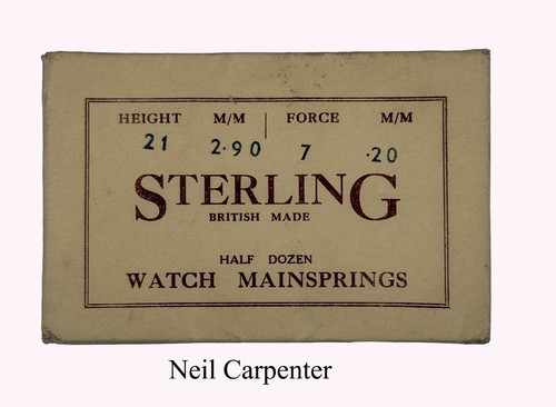 Genuine unused watch spring - unused,