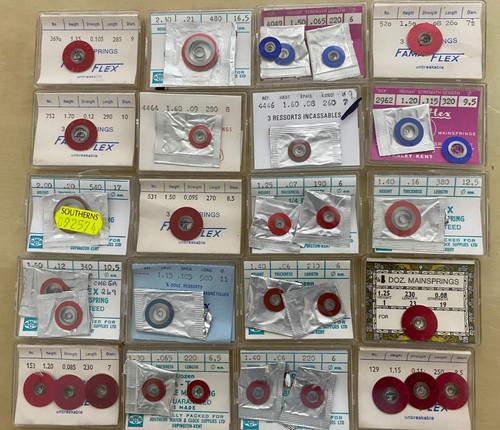Job lot watch mainsprings - lot, 32